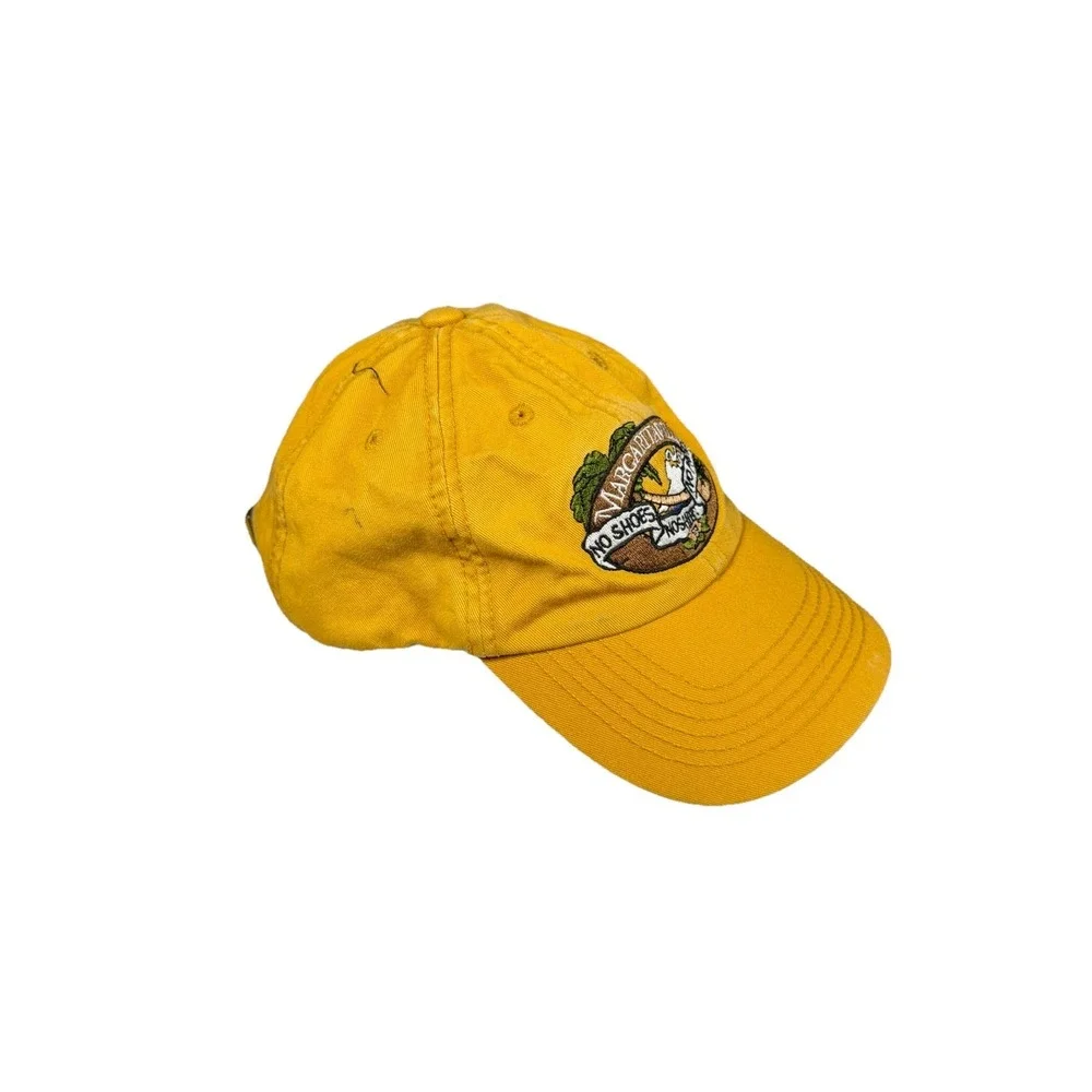 Jimmy Buffett Margaritaville No Shoes No Shirt No Problem Cancun Hat Cap Yellow
